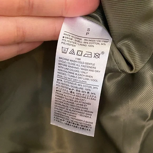 Banana Republic Olive Green Women's oversized cropped trench Jacket - Picture 7 of 11